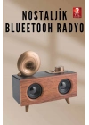 ÇOK SATAN Nostaljik Radyo Bluetooth Bağlantılı Şarjlı Yüksek Ses Kaliteli