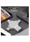 ÇOK SATAN Otg 4in1 Cep Telefonu Çok Fonksiyonlu Usb Flash Bellek 128 Gb Type-c, Micro Sd Ve Kart Okuyucu