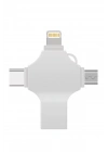 ÇOK SATAN Otg 4in1 Cep Telefonu Çok Fonksiyonlu Usb Flash Bellek 128 Gb Type-c, Micro Sd Ve Kart Okuyucu