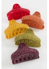 ÇOK SATAN Oval Çiçek Renkli Mandal Toka 8 cm