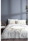 ÇOK SATAN Özdilek Çift Kişilik Ranforce Nevresim Takımı Jardin De Flor Beyaz