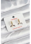ÇOK SATAN Pirinç Gold Renk Yıldız Kadın Küpe