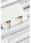 ÇOK SATAN Pirinç Kuromi Model Gold Renk Çocuk Küpe