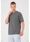 24/1 Düz A Kalite Oversize T-shirt - Antrasit