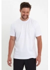 24/1 Düz A Kalite Oversize T-shirt - Beyaz