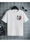 Çocuk Baskılı T-Shirt - Beyaz