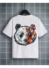 Çocuk Baskılı T-Shirt - Beyaz