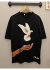 Dijital Baskılı T-Shirt - Siyah