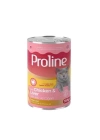 ÇOK SATAN Proline Pate İçinde Et Parçacıklı Tavuklu ve Ciğerli Yetişkin Konserve Kedi Maması 395 Gr