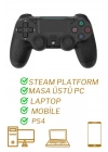 ÇOK SATAN Ps4 Kol Wireless Bt Kablosuz Oyun Kolu Ps4 Joystick Tablet Telefon Pc Uyumlu Titreşimli Oyun Kolu