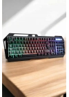 ÇOK SATAN Q Klavye RGB Işıklı Klavye Ve Mouse Seti Kablolu Mouse Hediyeliş
