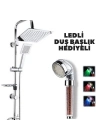 ÇOK SATAN Rain Duş Robotu Tepe Duş Seti Duş Başlığı Sistemi Ledli Duş Başlık Hediyeli