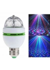 ÇOK SATAN Renkli Led Döner Başlıklı Disko Topu Ampul Gece Lambası Disco Lamp