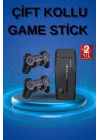 ÇOK SATAN Retro Oyunlar 4k Game Stick 2.4g Kablosuz Çift Kol 3500 Oyun Atari