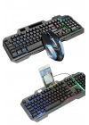 ÇOK SATAN RGB Işıklı Gaming Oyuncu Klavye Q Klavye Mouse Hediyeli
