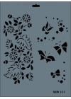 ® Rich New Seri N-117 Stencil 35x25 cm
