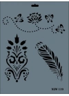 ® Rich New Seri N-119 Stencil 35x25 cm
