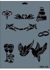 ® Rich New Seri N-129 Stencil 35x25 cm
