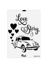 ® Rich New Seri N-337 Stencil 35x25 cm