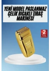 ÇOK SATAN Sakal Kesme Tıraş Makinesi Paslanmaz Çelik Gold Şarjlı