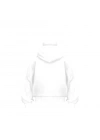 Samuray Ninja Çift Kapşonlu ZIP Fermuarlı Kanguru Çepli Tam Fermuarlı Hoodie  sweatshirt - Beyaz