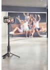 ÇOK SATAN Selfie Çubuğu Tripod Kumandalı Telefon Tutucu Siyah