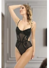 ÇOK SATAN Siyah Dantelli Bodysuit - 623s
