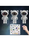 ÇOK SATAN Stickerlı ,Kumandalı ASTRONOT Model Gece Lambası