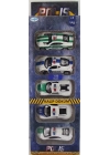 ÇOK SATAN Sürtmeli Die Cast 5Li Metal Polis Araçları