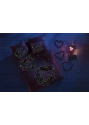 ÇOK SATAN Taç Glow Parlayan Çift Kişilik Nevresim Takımı Roses Pembe