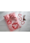 ÇOK SATAN Taç Glow Parlayan Çift Kişilik Nevresim Takımı Roses Pembe