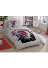 ÇOK SATAN Taç Lisanslı Spiderman Cloudy Tek Kişilik Nevresim Takımı
