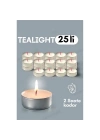 ÇOK SATAN Tealight Mum 25 Adet - Kokusuz Dekoratif Mum