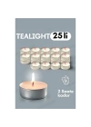 ÇOK SATAN Tealight Mum 25 Adet - Kokusuz Dekoratif Mum
