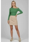 Tek Omuz İpli Bluz Yeşil T4328