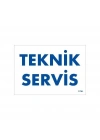 ® Teknik Servis Uyarı Levhası 17,5x25 KOD:1756