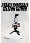 ÇOK SATAN Telefon Tutucu Led Işıklı Kumandalı Mikrofon Telefon Vlog Video Kayıt