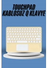 ÇOK SATAN Touchpad Tüm Cihazlara Uyumlu Bluetooth Klavye Touchpad Slim Kablosuz Wifi Q Klavye
