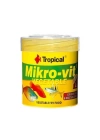 ÇOK SATAN Tropical Mikro-Vit Vegetable Yavru Balıklar için Bitkisel Balık Yemi 50 Ml 32 Gr
