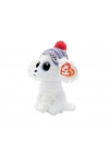 ÇOK SATAN Ty Beanie Boos Bereli Beyaz Peluş Köpek Sleighbell 18 cm