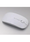 ÇOK SATAN Ultra İnce Usb Bilgisayar Pc Dizüstü Masaüstü Kablosuz Mouse (beyaz)