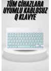 ÇOK SATAN Uyumlu Kablosuz Bluetooth Şarj Edilebilir Mini Q Klavye