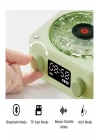 ÇOK SATAN Waves Nostalji Plak Görünümlü Bluetooth Hoparlör 3d Ses Dalgası Retro Müzik Plak Yeşil