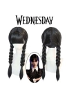 ÇOK SATAN Wednesday Siyah Örgülü Peruk