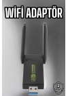ÇOK SATAN Wifi Adaptör Çift Bantlı Kablosuz Wifi Adaptörü