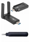 ÇOK SATAN Wifi Alıcı Dual Band Usb 3.0 Adaptör Kablosuz Windows 7/8/10/11