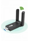 ÇOK SATAN Wifi Alıcı Dual Band Usb 3.0 Adaptör Kablosuz Windows 7/8/10/11