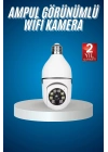 ÇOK SATAN Wifi Güvenlik Kamerası Çift kameralı Ampule Takılabilir Sensörlü
