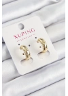 ÇOK SATAN Xuping Çit Halka Model Gold Renk Kadın Küpe