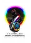 ÇOK SATAN Y21 Rgb Işık Efektli Intercom Bluetooth Motosiklet Kask Kulaklığı Intercom Kulaklık